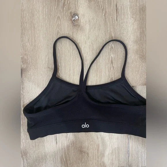 ALO Yoga Black Sports Bra - Picture 2 of 6